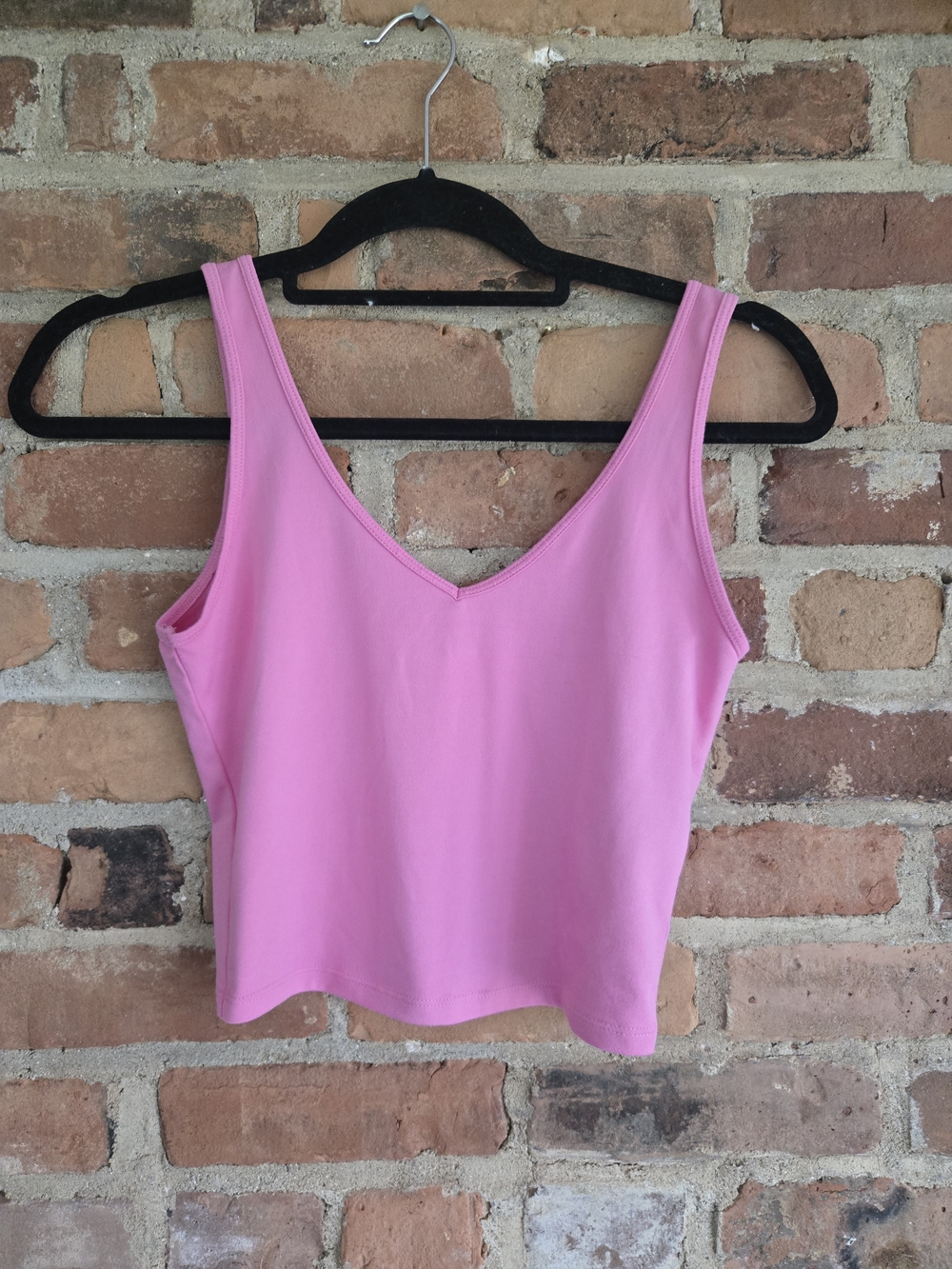 Hollister Pink V-Neck Tank Crop Top
